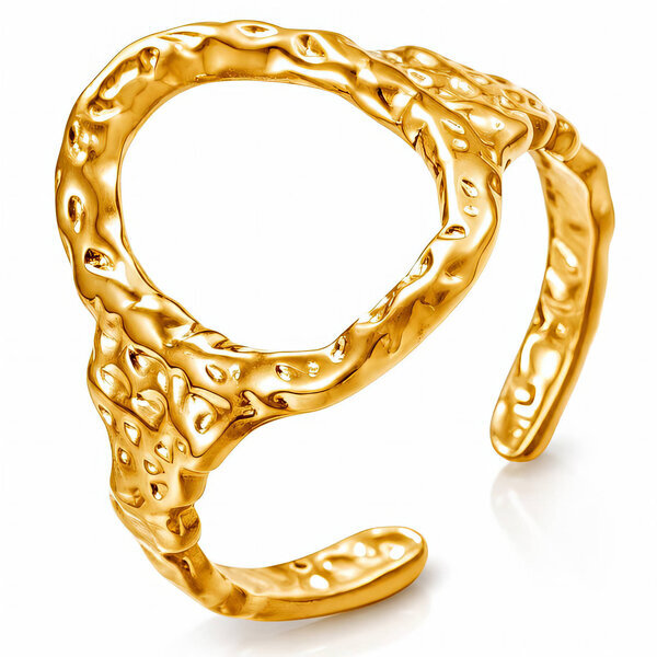 PVD Gold-Plated Stainless Steel Ring - Intensity