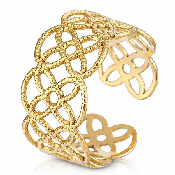 PVD Gold-Plated Stainless Steel Ring - Intensity