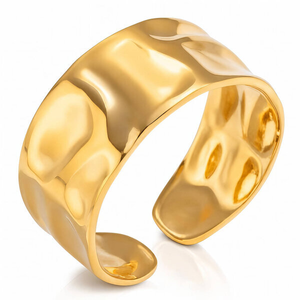 PVD Gold-Plated Stainless Steel Ring - Intensity