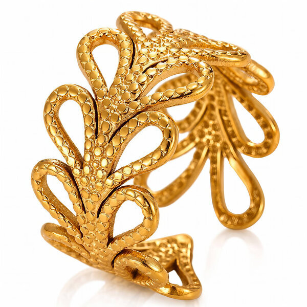 PVD Gold-Plated Stainless Steel Ring - Intensity