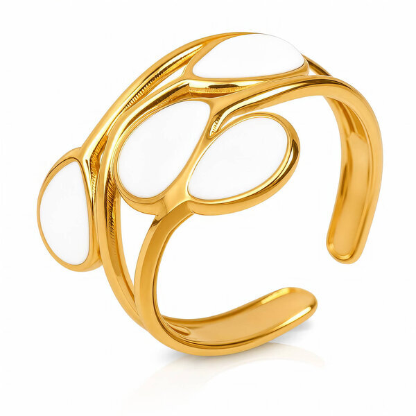 PVD Gold-Plated Stainless Steel Ring - Intensity