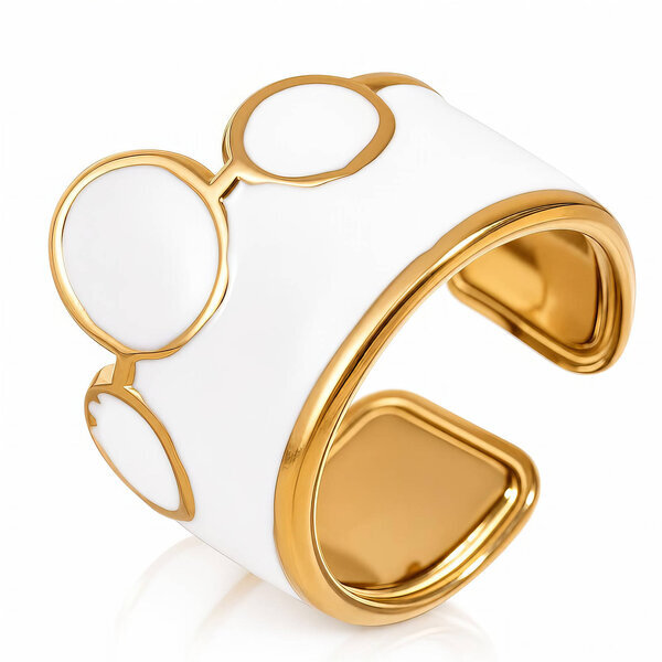 PVD Gold-Plated Stainless Steel Ring - Intensity
