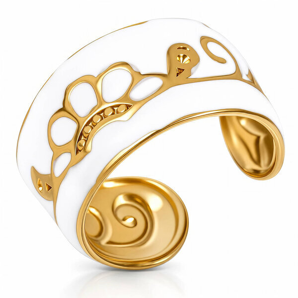 PVD Gold-Plated Stainless Steel Ring - Intensity