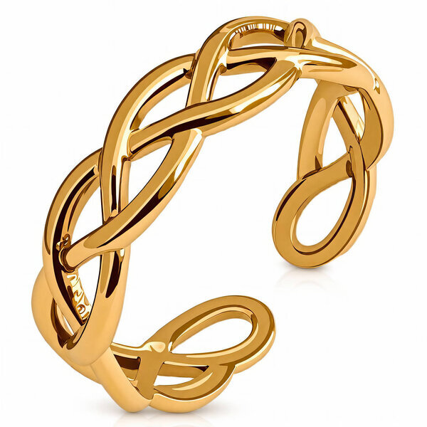 PVD Gold-Plated Stainless Steel Ring - Intensity