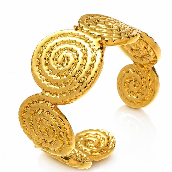 PVD Gold-Plated Stainless Steel Ring - Intensity