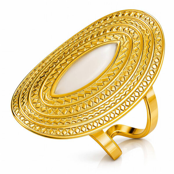 PVD Gold-Plated Stainless Steel Ring - Intensity