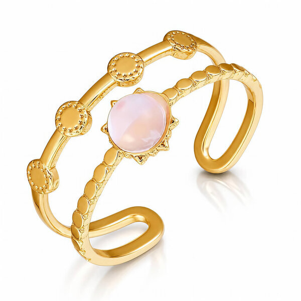PVD Gold-Plated Stainless Steel Ring - Intensity