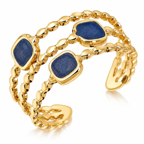 PVD Gold-Plated Stainless Steel Ring - Intensity