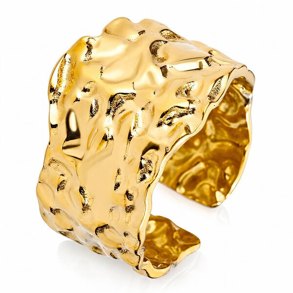 PVD Gold-Plated Stainless Steel Ring - Intensity