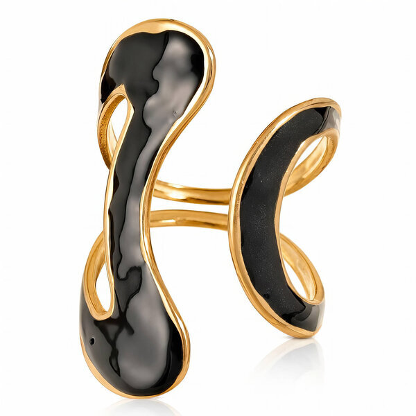 PVD Gold-Plated Stainless Steel Ring - Intensity
