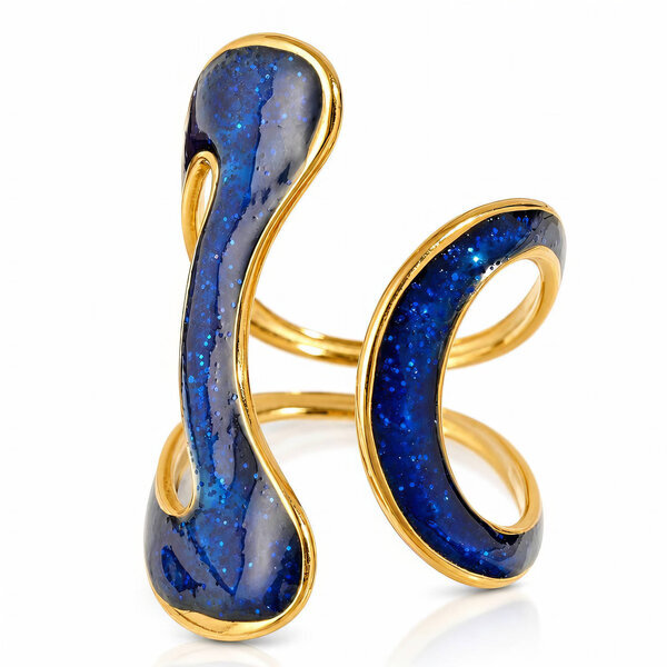 PVD Gold-Plated Stainless Steel Ring - Intensity