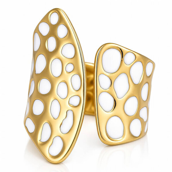 PVD Gold-Plated Stainless Steel Ring - Intensity