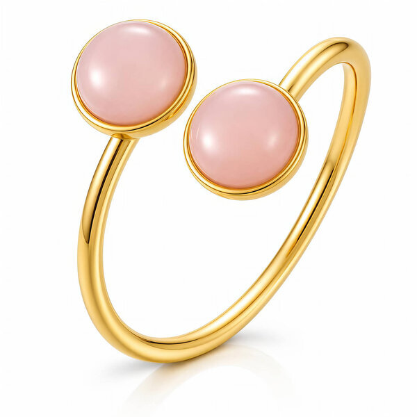PVD Gold-Plated Stainless Steel Ring - Intensity