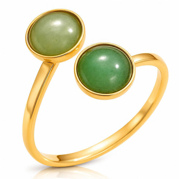 PVD Gold-Plated Stainless Steel Ring - Intensity