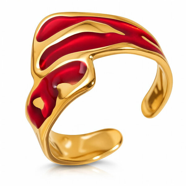 PVD Gold-Plated Stainless Steel Ring - Intensity