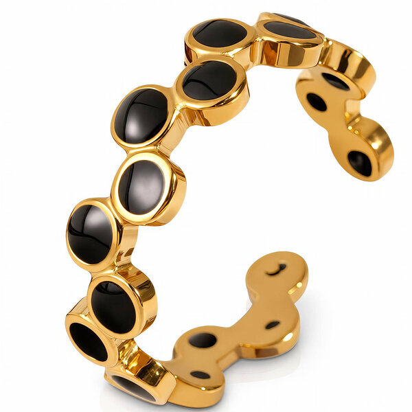 PVD Gold-Plated Stainless Steel Ring - Intensity