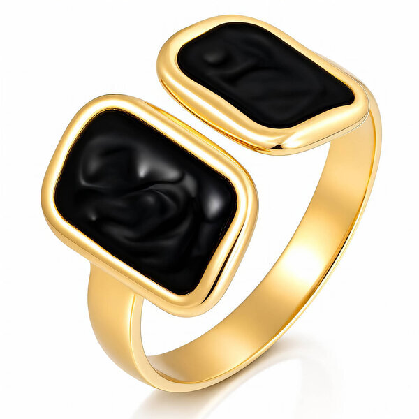 PVD Gold-Plated Stainless Steel Ring - Intensity