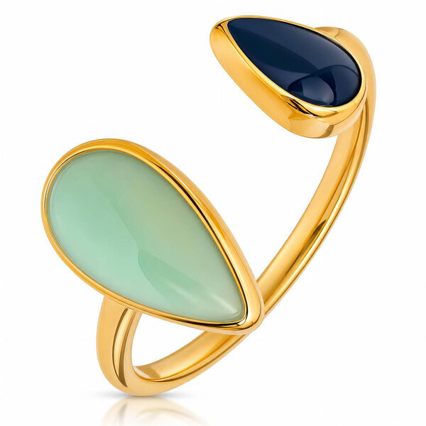 PVD Gold-Plated Stainless Steel Ring - Intensity