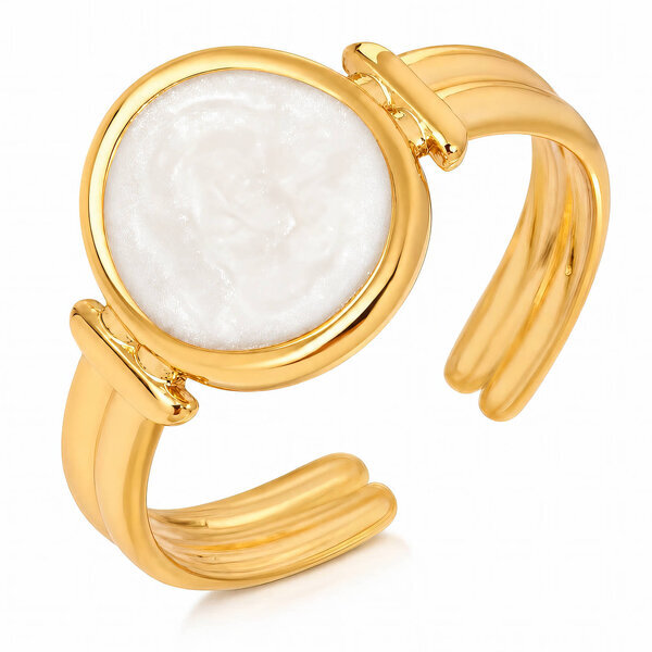 PVD Gold-Plated Stainless Steel Ring - Intensity