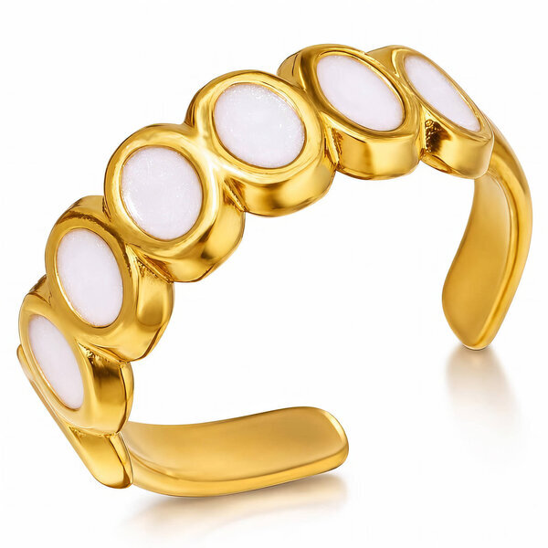 PVD Gold-Plated Stainless Steel Ring - Intensity
