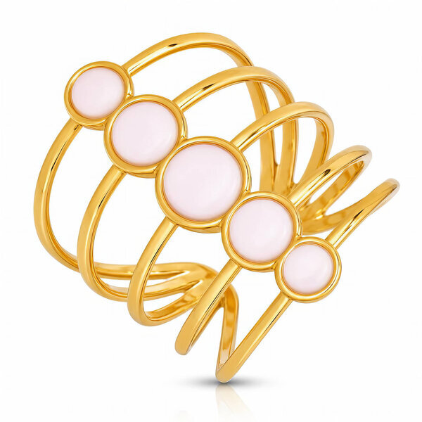 PVD Gold-Plated Stainless Steel Ring - Intensity