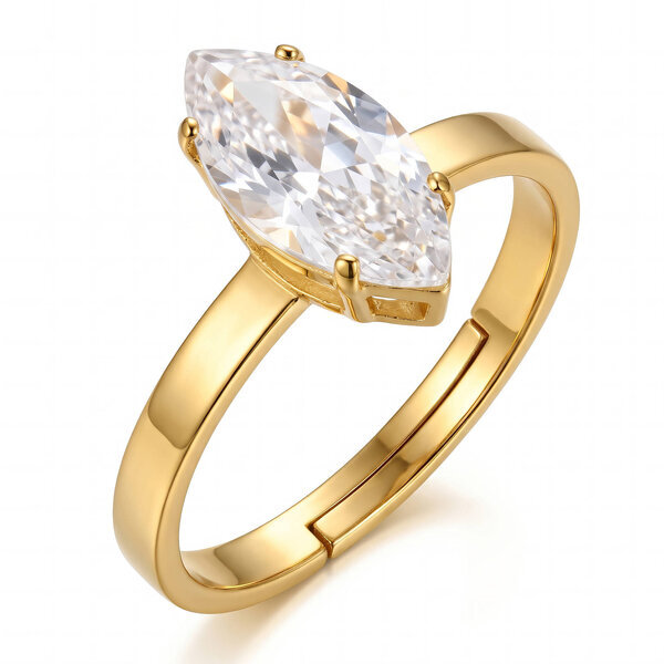 PVD Gold-Plated Stainless Steel Ring - Intensity