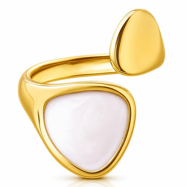 PVD Gold-Plated Stainless Steel Ring - Intensity