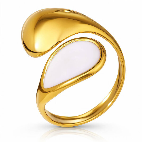 PVD Gold-Plated Stainless Steel Ring - Intensity