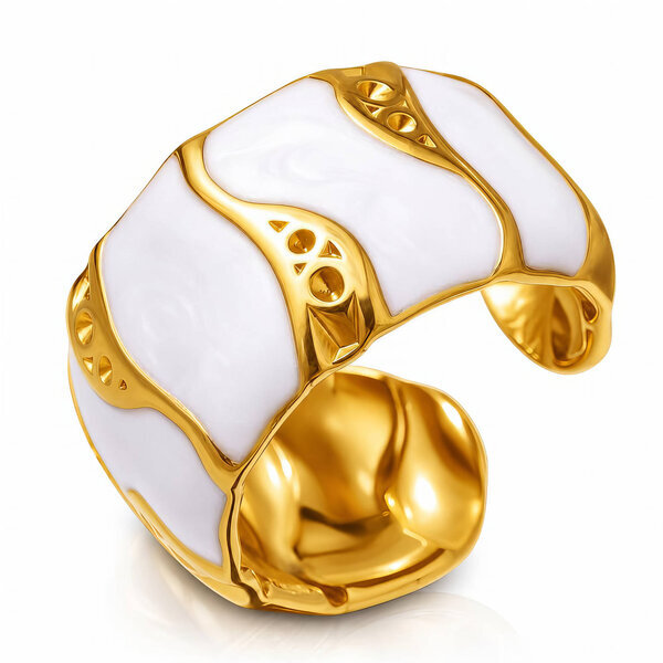 PVD Gold-Plated Stainless Steel Ring - Intensity
