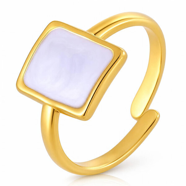PVD Gold-Plated Stainless Steel Ring - Intensity