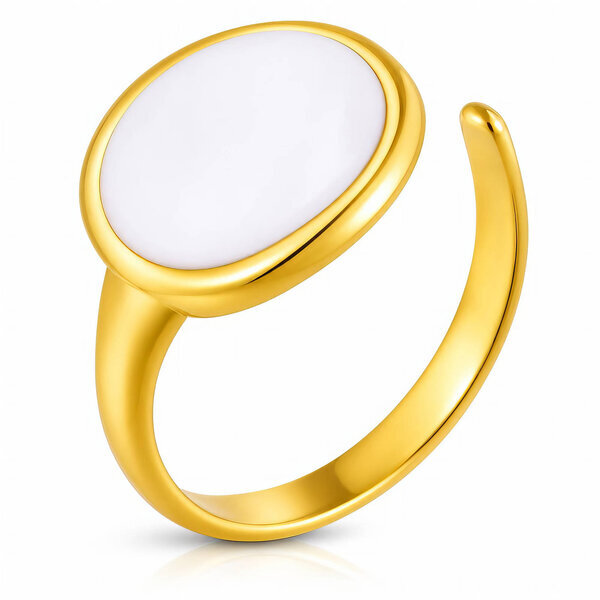 PVD Gold-Plated Stainless Steel Ring - Intensity