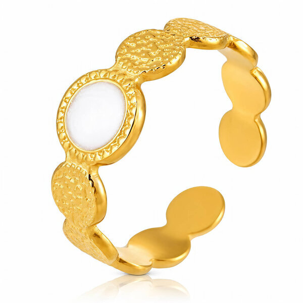 PVD Gold-Plated Stainless Steel Ring - Intensity