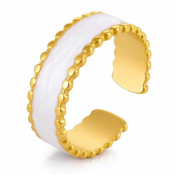 PVD Gold-Plated Stainless Steel Ring - Intensity