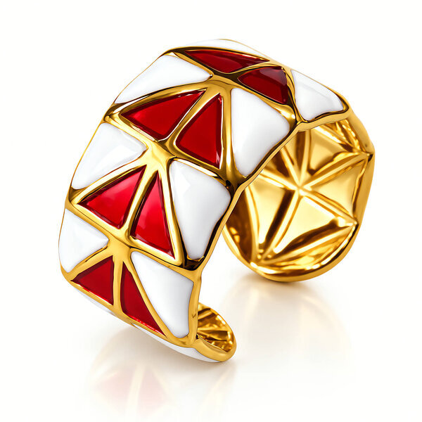 PVD Gold-Plated Stainless Steel Ring - Intensity