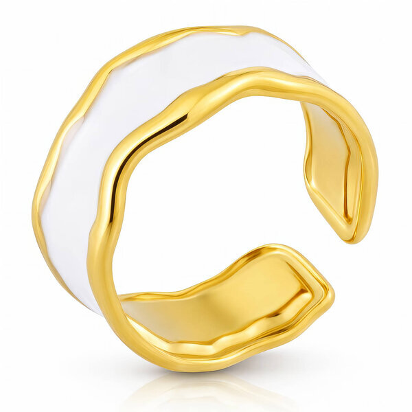 PVD Gold-Plated Stainless Steel Ring - Intensity