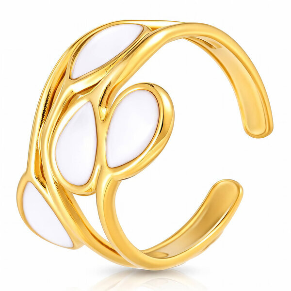 PVD Gold-Plated Stainless Steel Ring - Intensity