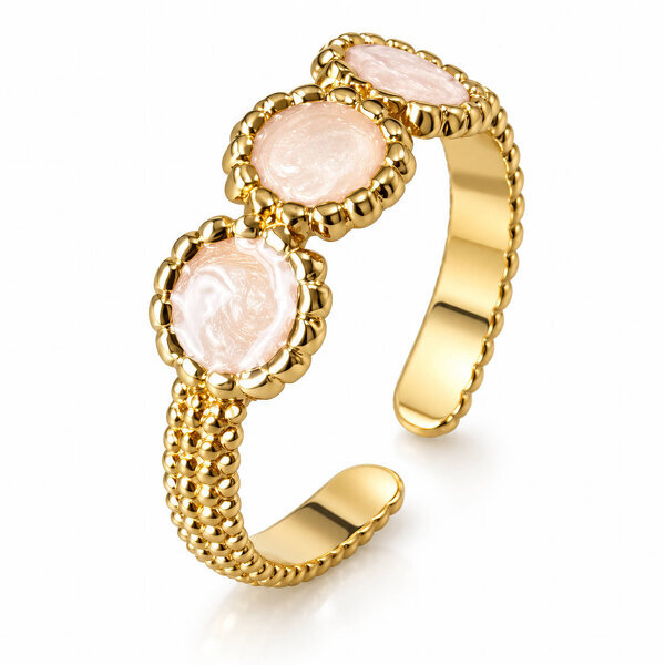 PVD Gold-Plated Stainless Steel Ring - Intensity