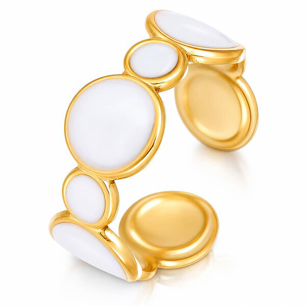 PVD Gold-Plated Stainless Steel Ring - Intensity