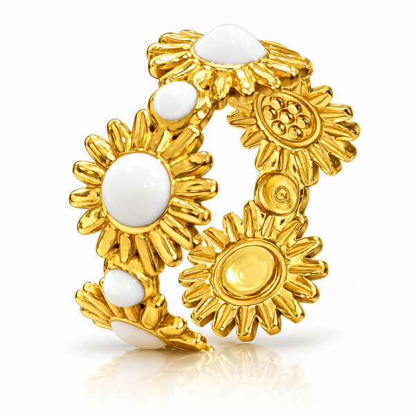 PVD Gold-Plated Stainless Steel Ring - Intensity