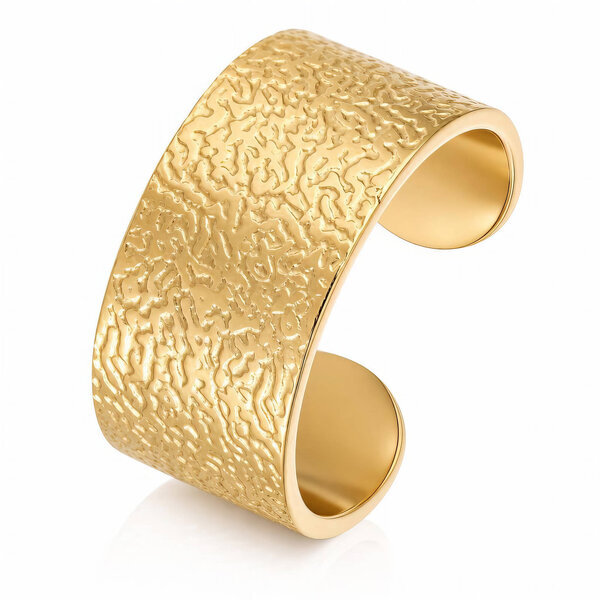 PVD Gold-Plated Stainless Steel Ring - Intensity