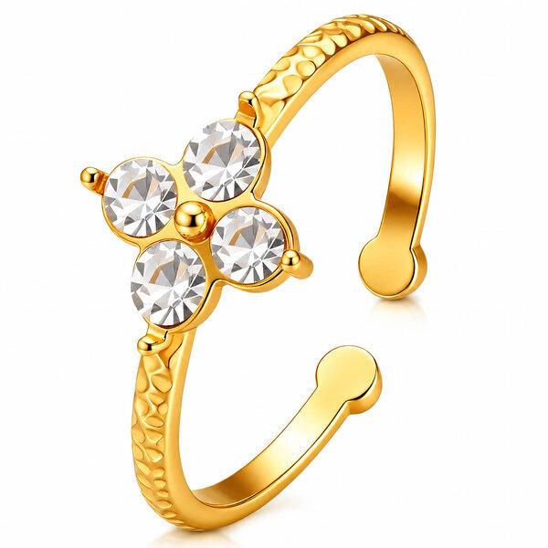 PVD Gold-Plated Stainless Steel Ring - Intensity