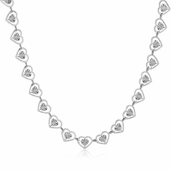 "Hearts" Stainless Steel Necklace - Intensity