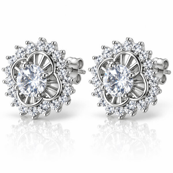 Brass Earrings - Crystallic