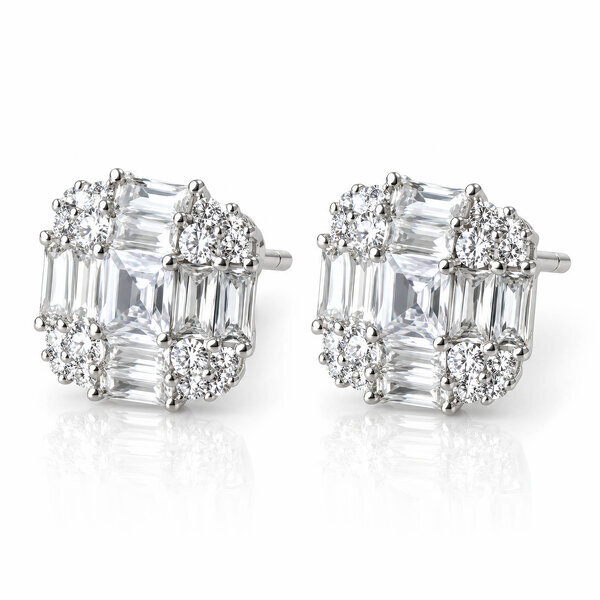 Brass Earrings - Crystallic