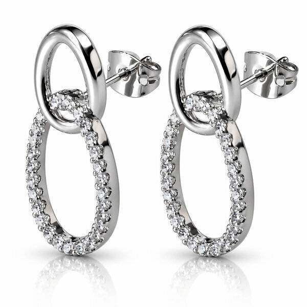 Brass Earrings - Crystallic