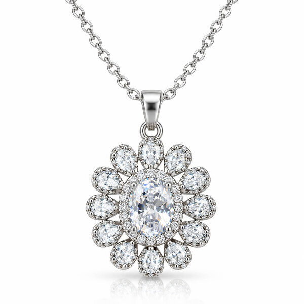 Brass Necklace - Crystallic