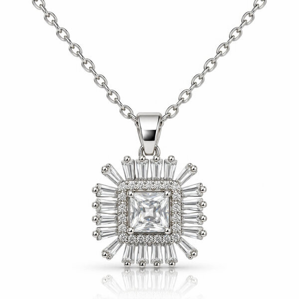 Brass Necklace - Crystallic