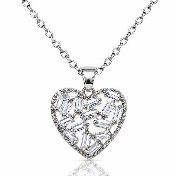 "Heart" Brass Necklace - Crystallic