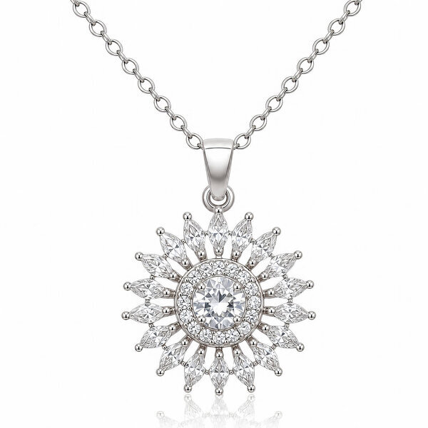 Brass Necklace - Crystallic
