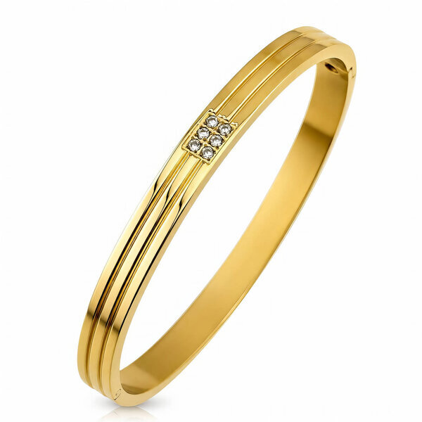 PVD Gold-Plated Stainless Steel Bracelet - Intensity